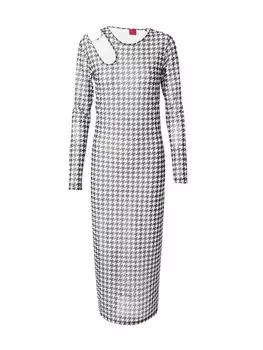 Платье HUGO Dress Nalusia, черный/белый