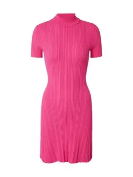Платье HUGO Knitted dress Sareply, розовый