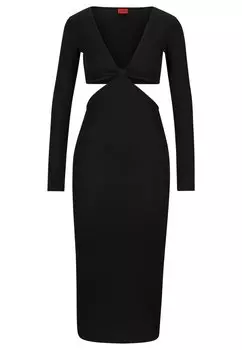 Платье HUGO NADJE Slim Fit, черный