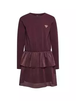 Платье Hummel Verstellbare Taille Dress L/S Hmlelly Mdchen, цвет CHOCOLATE TRUFFLE