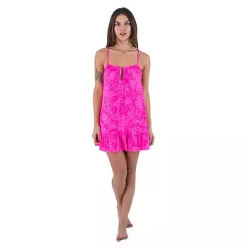 Платье Hurley Jungle Walk Tie Front Mini, розовый