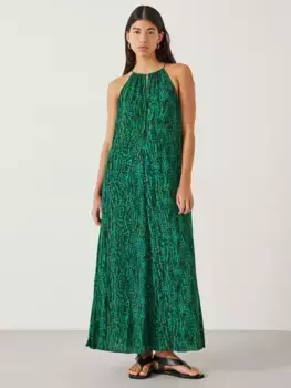 Платье HUSH Cassie Halter Neck Maxi, цвет watercolour green