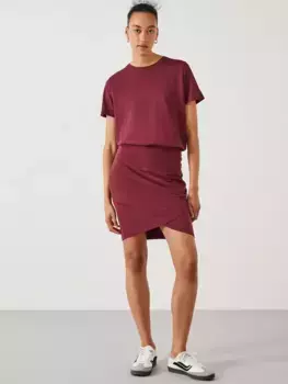 Платье HUSH Marlie Jersey Mini, цвет dark burgundy