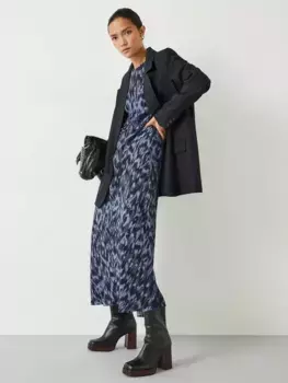 Платье HUSH Myrah Ikat Print Midi, цвет blue/multi