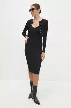 Платье и кардиган Answear Lab, черный