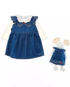 Платье и плюшевая игрушка Chlo, синий