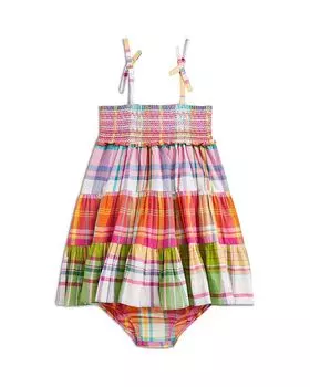 Платье и шаровары Polo Girls Plaid Cotton Madras - для малышей Ralph Lauren, мультиколор