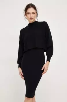 Платье и свитер Answear Lab, черный