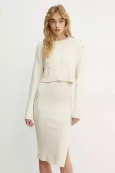 Платье и свитер RMNATE Morgan, бежевый