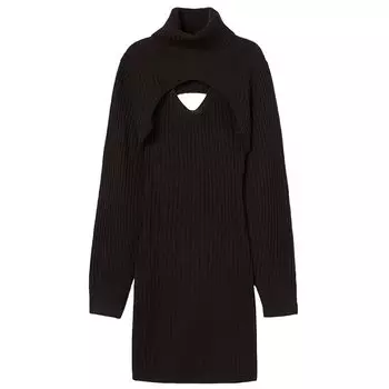 Платье и водолазка H&amp;M, темно-коричневый/черный