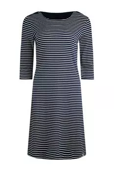 Платье Ianthy из органического джерси в рубчик Weird Fish, синий