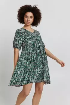 Платье ICHI Blusen, зеленый