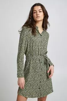 Платье ICHI Blusen, зеленый