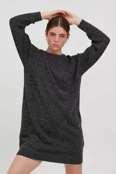 Платье ICHI Strick, серый