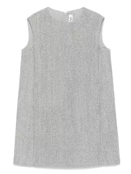 Платье Il Gufo с эффектом меланжа, серый