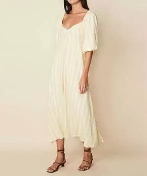 Платье Imanie Midi в клетку с принтом Hamptons FAITHFULL THE BRAND, цвет hamptons check print
