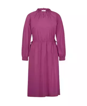 Платье Iris дышащий технический трикотаж с рюшами Jane Lushka, розовый