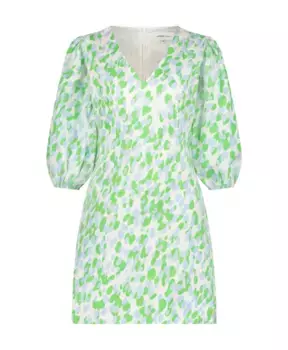 Платье Iris V образный вырез рукава три четверти принт «Сахарный шторм» Fabienne Chapot, мультиколор