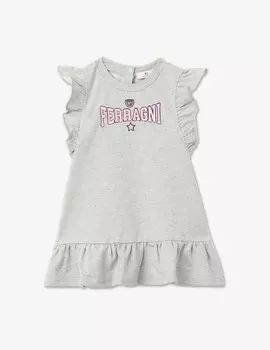 Платье из эластичного хлопка Chiara Ferragni, серый