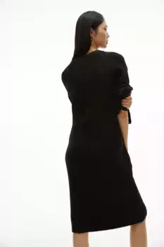 Платье из эластичного трикотажа H&M, черный