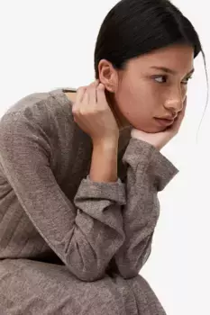 Платье из эластичного трикотажа H&M, серый