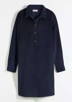 Платье из эластичного вельвета John Baner Jeanswear, синий