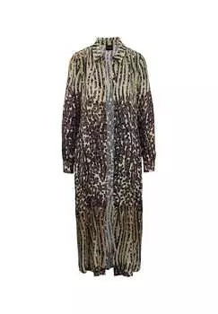 Платье из атласа с принтом Madeleine, мультиколор