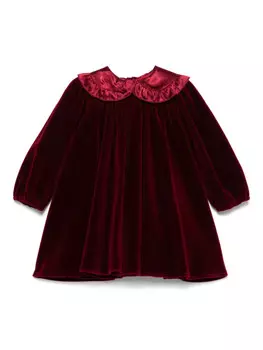 Платье из бархата La Stupenderia, красный