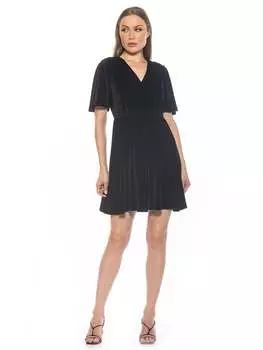 Платье из бархата Oakless ALEXIA ADMOR, черный