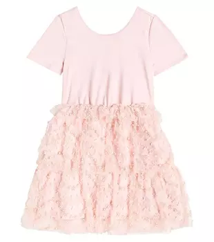 Платье из бисера Self-Portrait, розовый