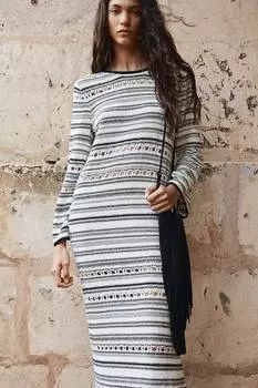 Платье из букле с левой вязкой H&M, мультиколор
