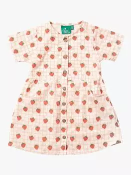 Платье из чистого органического хлопка baby strawberry days из чистого органического хлопка Little Green Radicals, кремовый/разноцветный