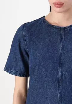 Платье из денима DRESS Abercrombie & Fitch, темно-синий деним