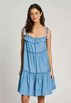 Платье из денима ETTY Pepe Jeans, синий