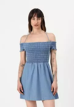 Платье из денима FIT AND FLARE DRESS Tommy Jeans, цвет Denim Medium