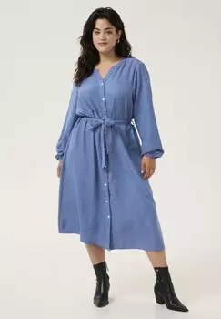 Платье из денима Kaffe Curve, синий