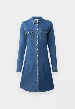 Платье из денима ONLBELIEVE DRESS ONLY Tall, синий деним