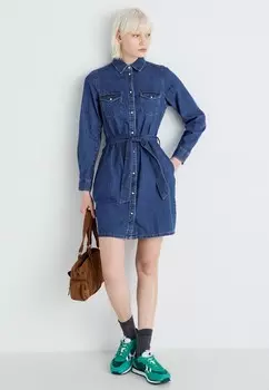 Платье из денима REGULAR DRESS Pepe Jeans, темно-синий деним