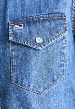 Платье из денима REGULAR WESTERN DRESS Tommy Jeans, синий деним