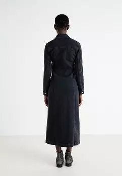 Платье из денима SLFROBY LONG DRESS Selected Femme, черный деним