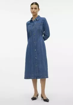 Платье из денима VMFINLEY Vero Moda, синий деним
