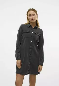 Платье из денима VMJENNIE Vero Moda, черный деним