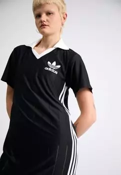 Платье из джерси adidas Originals, черное
