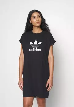 Платье из джерси adidas Originals, черный