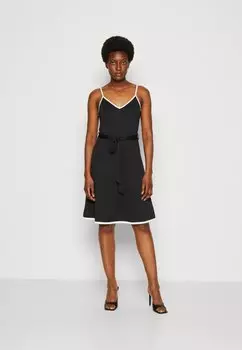 Платье из джерси Anna Field, черно-белый