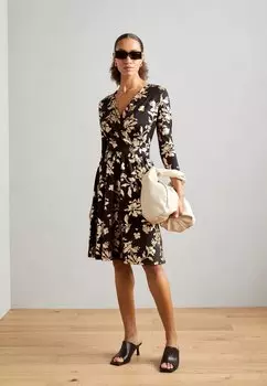 Платье из джерси Anna Field, черный/золотой