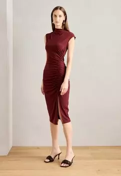 Платье из джерси Anna Field, цвет bordeaux