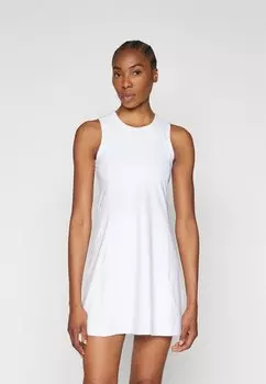 Платье из джерси BALANCE COMPRESSION TENNIS DRESS DKNY, цвет white