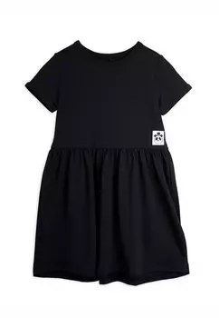 Платье из джерси Basic Dress Mini Rodini, черный