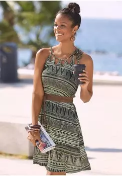 Платье из джерси Beach Time, цвет schwarz/grn